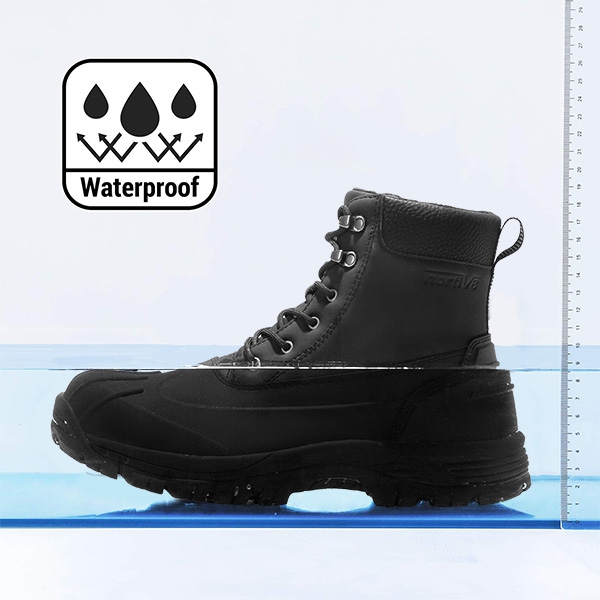 Men's Insulated Snow Winter Boots - BLACK - 5